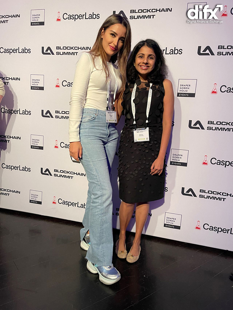 Ashita-and-Hasnae-at-LA-Blockchain-Summit